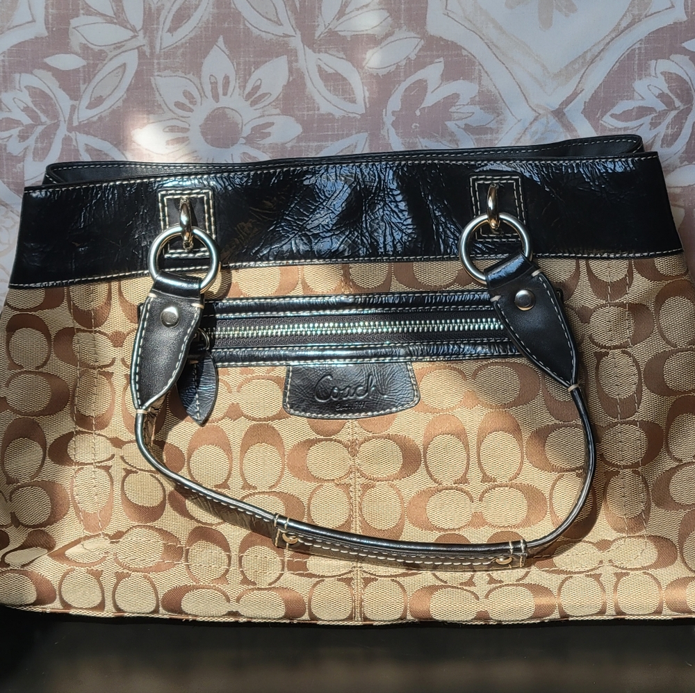 Coach Penelope Signature Printed Shoulder Purse Handbag F15533 - Picture 9 of 13